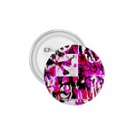 Pink Checker Graffiti 1.75  Button