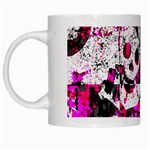 Pink Checker Graffiti White Mug