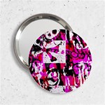 Pink Checker Graffiti 2.25  Handbag Mirror