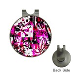 Pink Checker Graffiti Golf Ball Marker Hat Clip