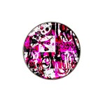 Pink Checker Graffiti Hat Clip Ball Marker