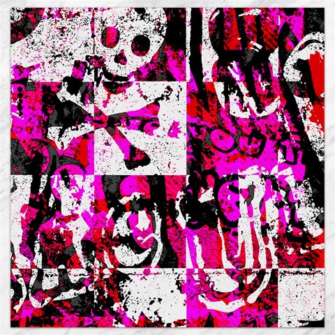 Pink Checker Graffiti Canvas 12  x 12  from ArtsNow.com 11.4 x11.56  Canvas - 1