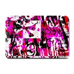 Pink Checker Graffiti Small Doormat