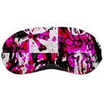 Pink Checker Graffiti Sleeping Mask