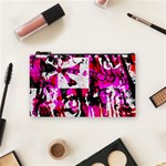 Pink Checker Graffiti Cosmetic Bag (Small)