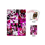 Pink Checker Graffiti Playing Cards (Mini)