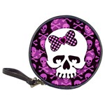 Pink Polka Dot Bow Skull Classic 20-CD Wallet