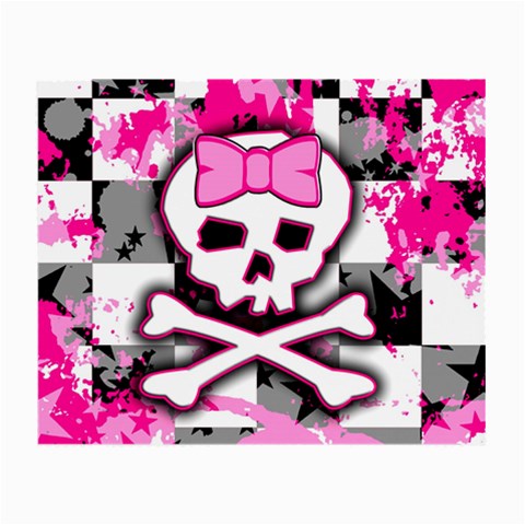 Pink Skull Scene Girl Glasses Cloth (Small) from ArtsNow.com Front