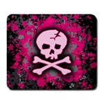 Pink Skull Star Splatter Large Mousepad