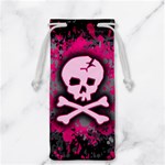 Pink Skull Star Splatter Jewelry Bag