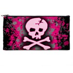 Pink Skull Star Splatter Pencil Case