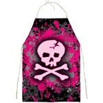 Pink Skull Star Splatter Full Print Apron