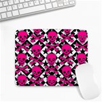 Pink Skulls & Stars Small Mousepad