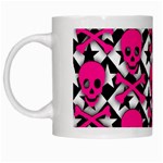 Pink Skulls & Stars White Mug