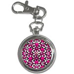 Pink Skulls & Stars Key Chain Watch