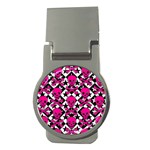 Pink Skulls & Stars Money Clip (Round)