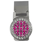 Pink Skulls & Stars Money Clip (CZ)