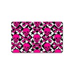 Pink Skulls & Stars Magnet (Name Card)