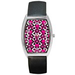 Pink Skulls & Stars Barrel Style Metal Watch