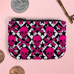 Pink Skulls & Stars Mini Coin Purse