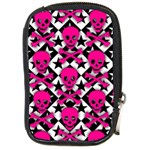 Pink Skulls & Stars Compact Camera Leather Case