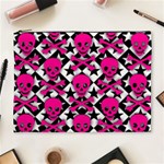 Pink Skulls & Stars Cosmetic Bag (XL)