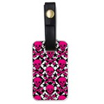 Pink Skulls & Stars Luggage Tag (one side)