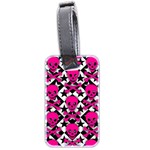 Pink Skulls & Stars Luggage Tag (two sides)