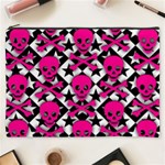 Pink Skulls & Stars Cosmetic Bag (XXXL)