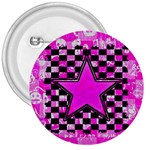 Pink Star 3  Button