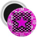 Pink Star 3  Magnet