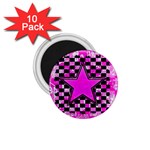 Pink Star 1.75  Magnet (10 pack) 