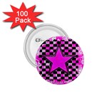 Pink Star 1.75  Button (100 pack) 