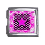 Pink Star Mega Link Italian Charm (18mm)