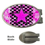 Pink Star Money Clip (Oval)