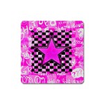 Pink Star Magnet (Square)