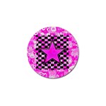 Pink Star Golf Ball Marker