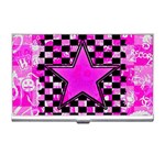 Pink Star Business Card Holder