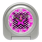 Pink Star Travel Alarm Clock