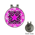 Pink Star Golf Ball Marker Hat Clip