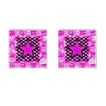 Pink Star Cufflinks (Square)