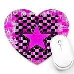 Pink Star Mousepad (Heart)