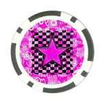 Pink Star Poker Chip Card Guard