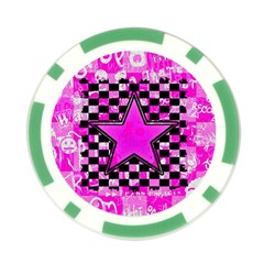 Pink Star Poker Chip Card Guard (10 pack) from ArtsNow.com Back