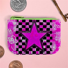 Pink Star Mini Coin Purse from ArtsNow.com Front
