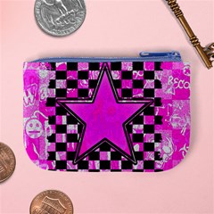 Pink Star Mini Coin Purse from ArtsNow.com Back