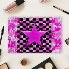 Pink Star Cosmetic Bag (Large) from ArtsNow.com Front
