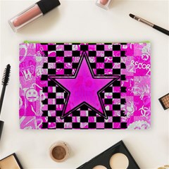 Pink Star Cosmetic Bag (Large) from ArtsNow.com Front