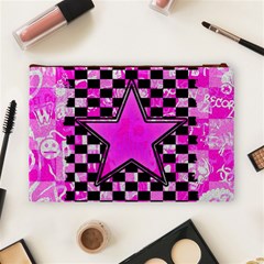 Pink Star Cosmetic Bag (Large) from ArtsNow.com Back