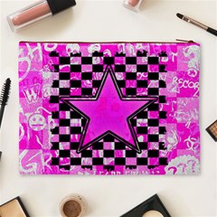 Pink Star Cosmetic Bag (XL) from ArtsNow.com Back